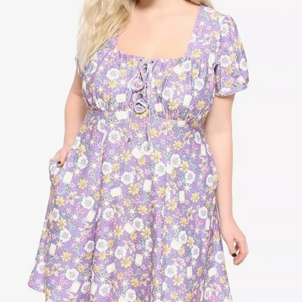 Her Universe Disney Tangled Floral Icons Dress Plus Size | Size 3xl